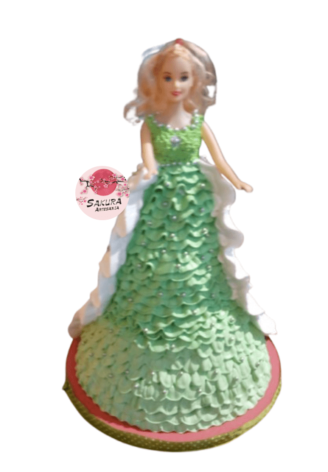 Torta Temática Muñeca 3D