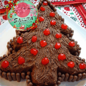Torta Navidad Arbol Barranco de chocolate