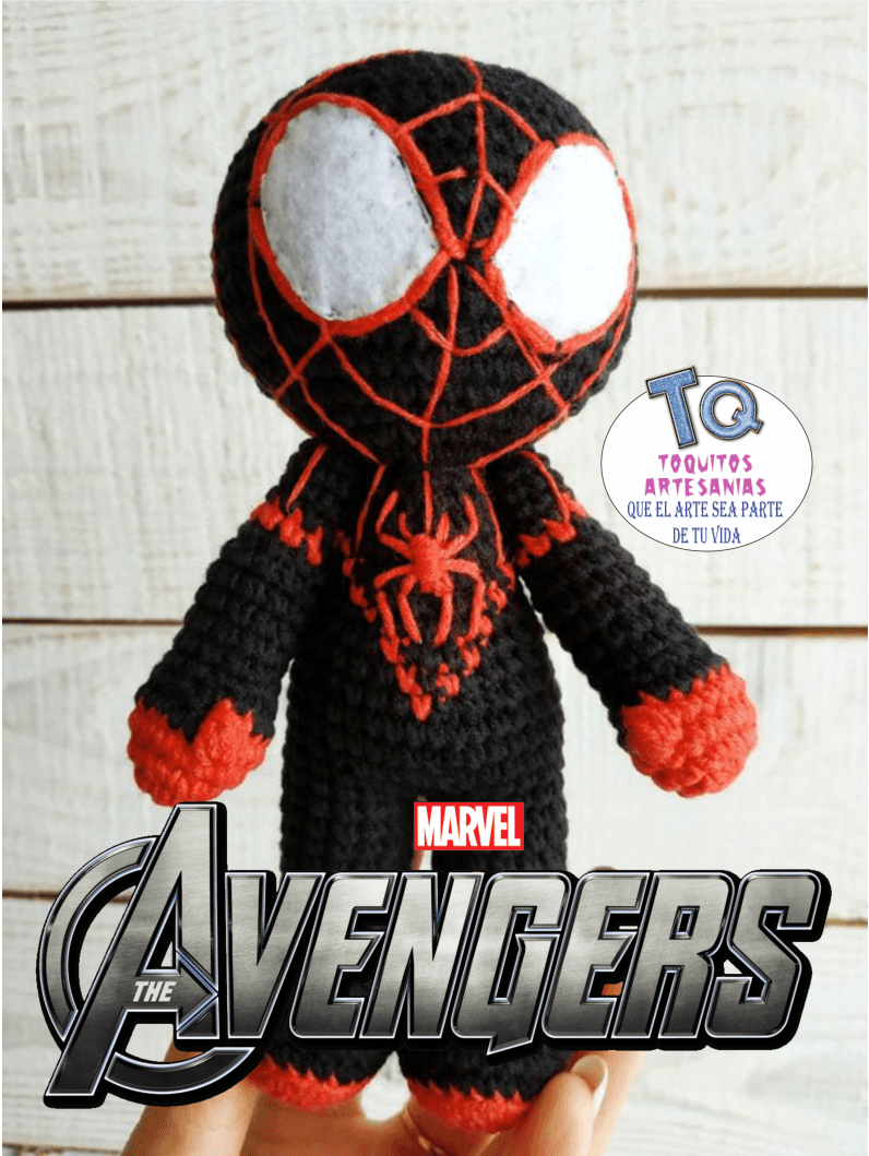 SpiderMan black Amigurumi