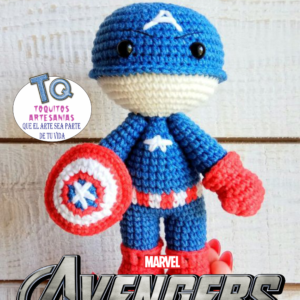 Capitán América Amigurumi