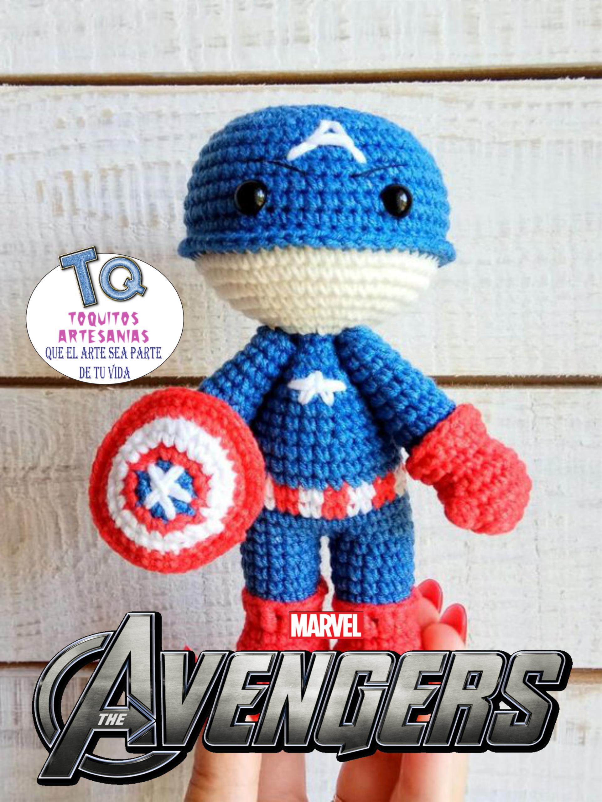 Capitán América Amigurumi
