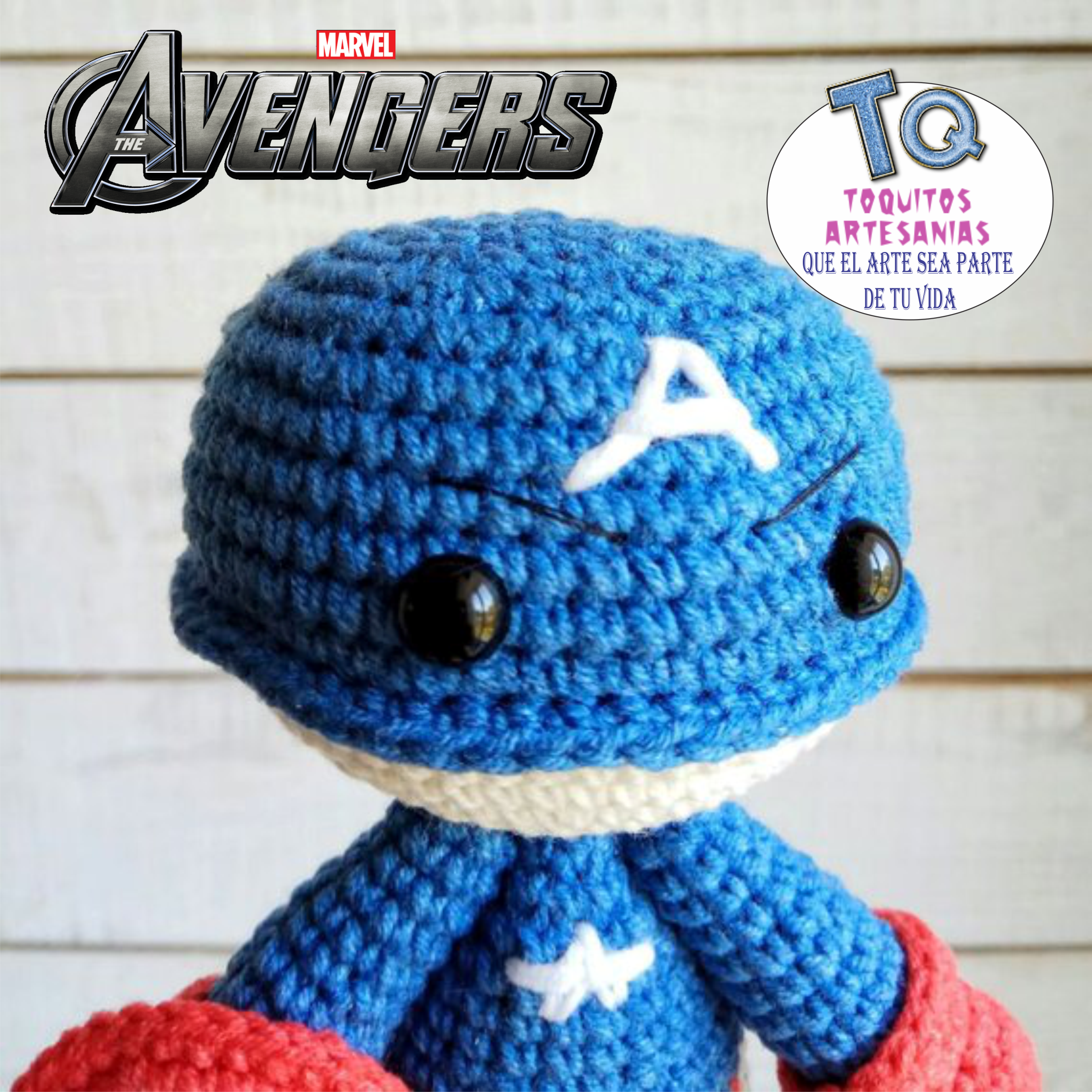 Capitán América Amigurumi - Imagen 2
