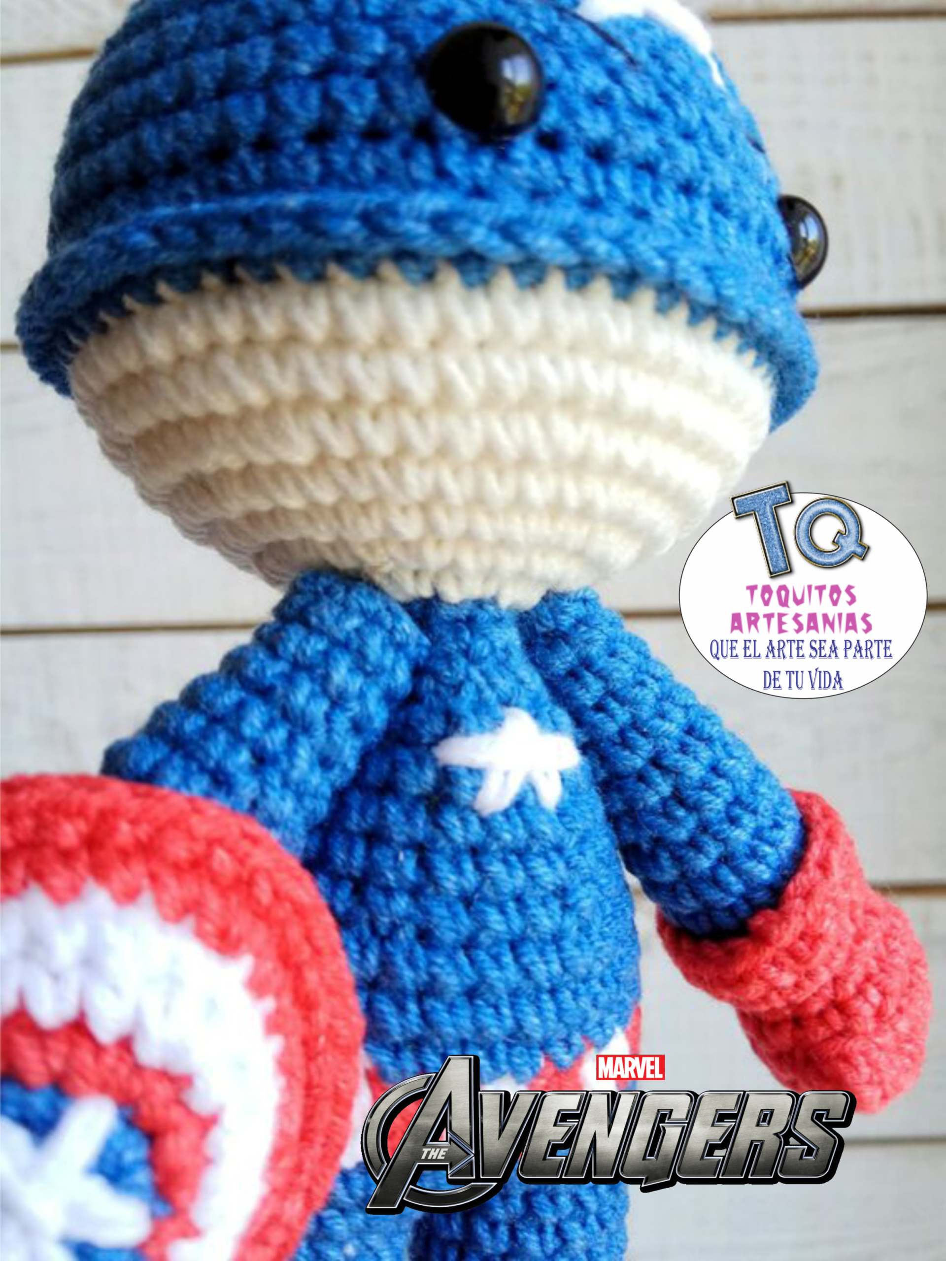 Capitán América Amigurumi - Imagen 4