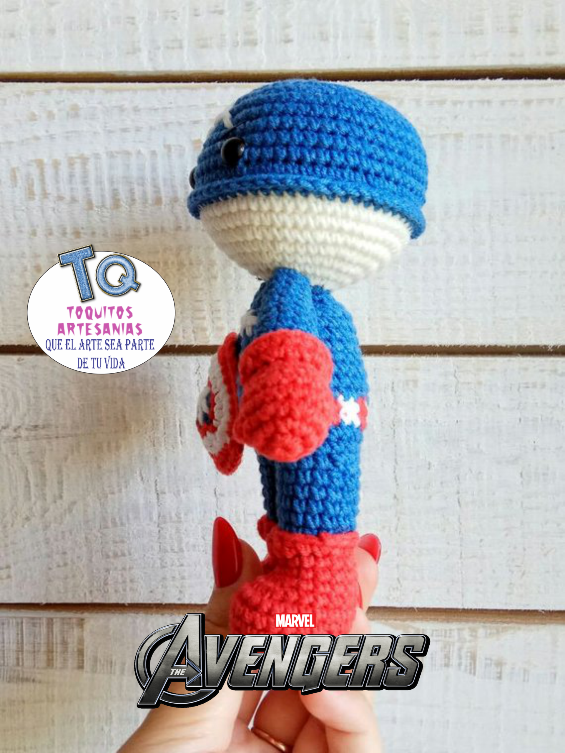 Capitán América Amigurumi - Imagen 3