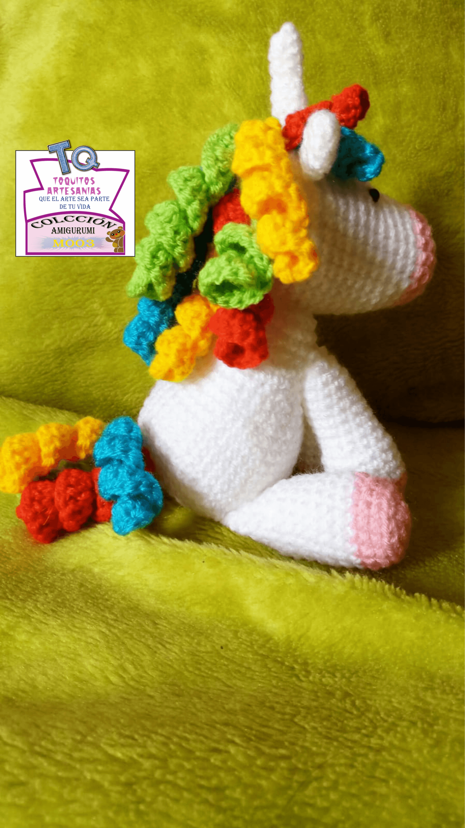 Unicornio 3 Amigurumi - Imagen 4