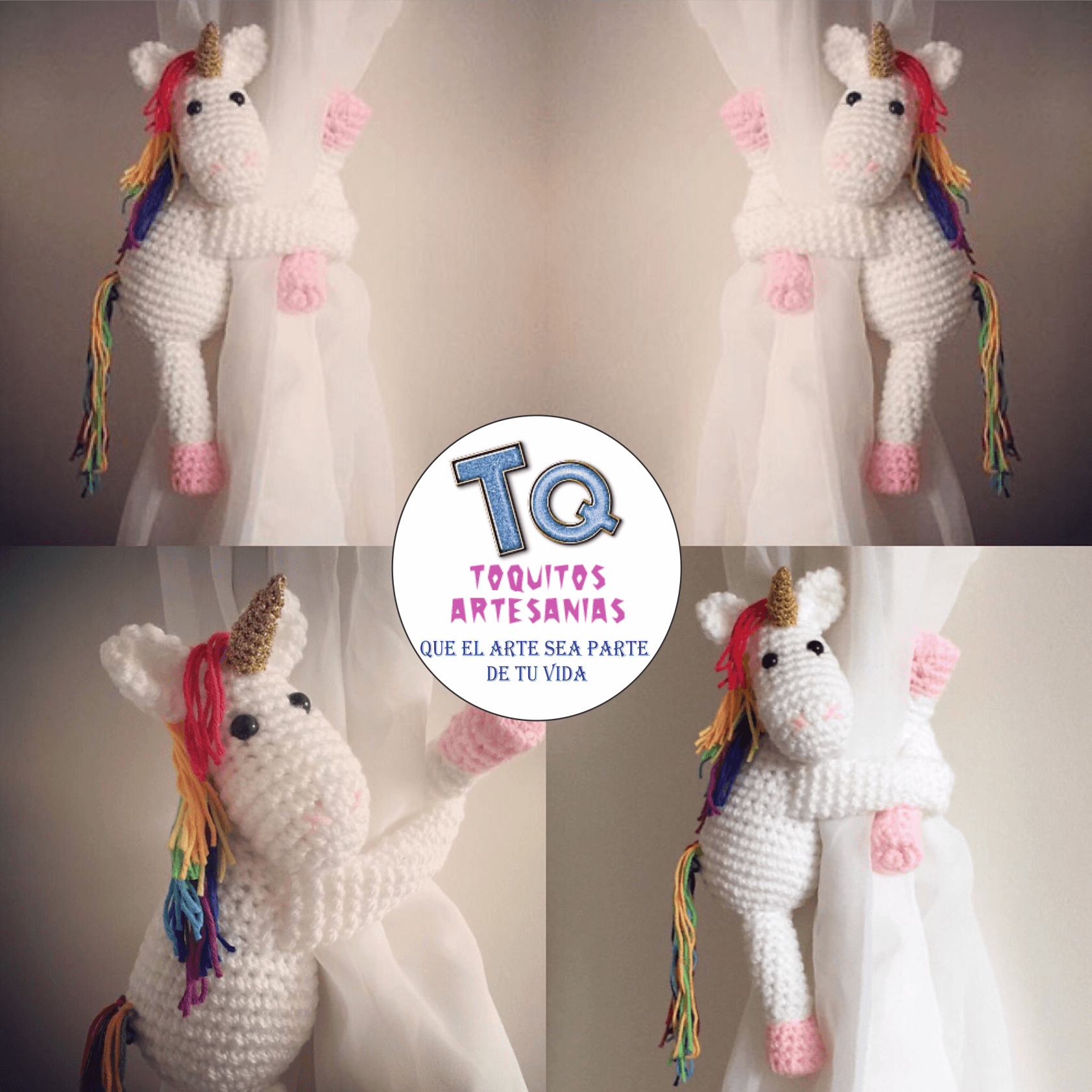Unicornio Sujeta Cortina - Imagen 2