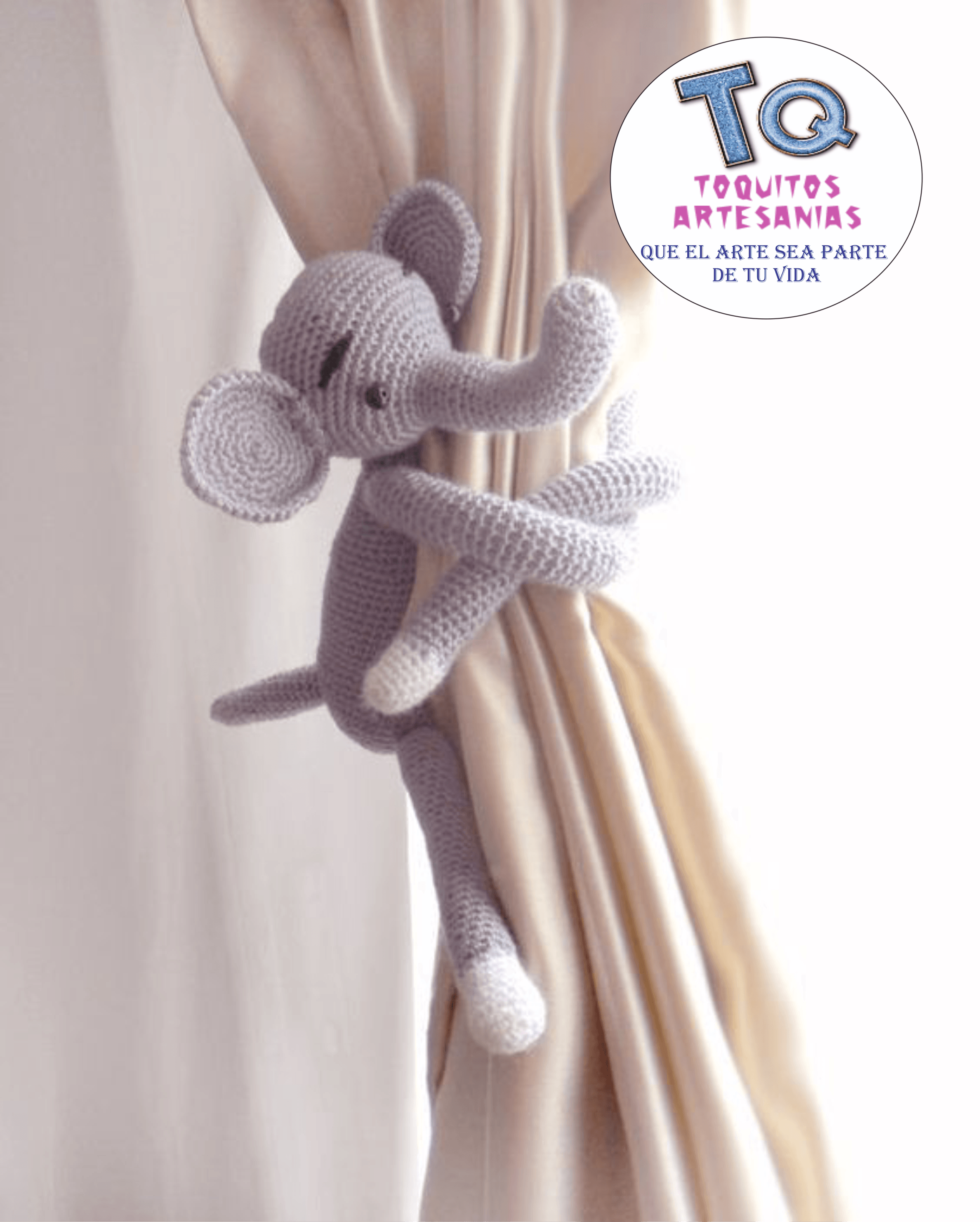 Elefante Sujeta Cortina - Imagen 2