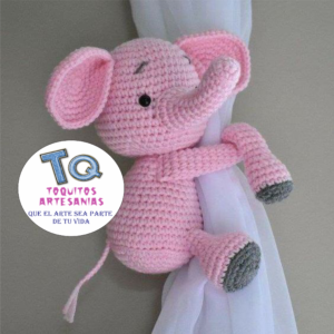 Elefante Sujeta Cortina