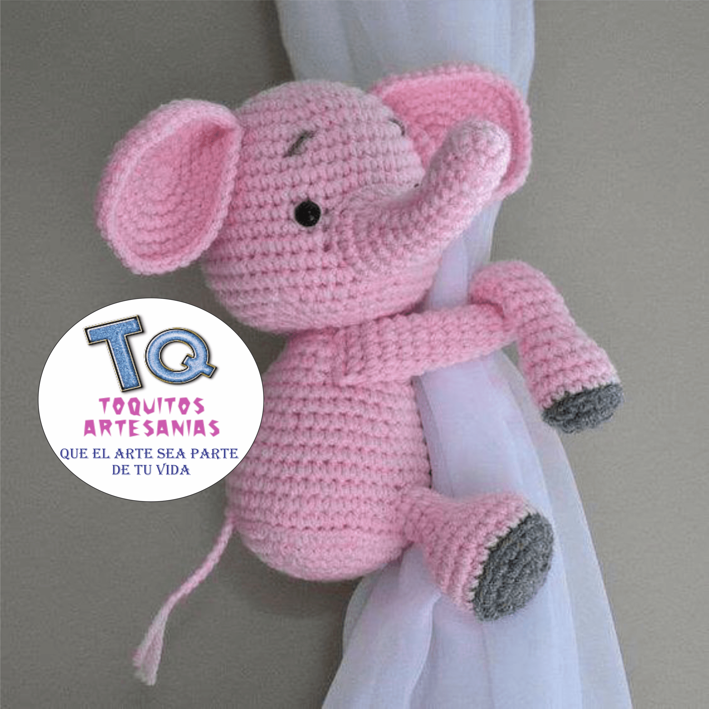 Elefante Sujeta Cortina