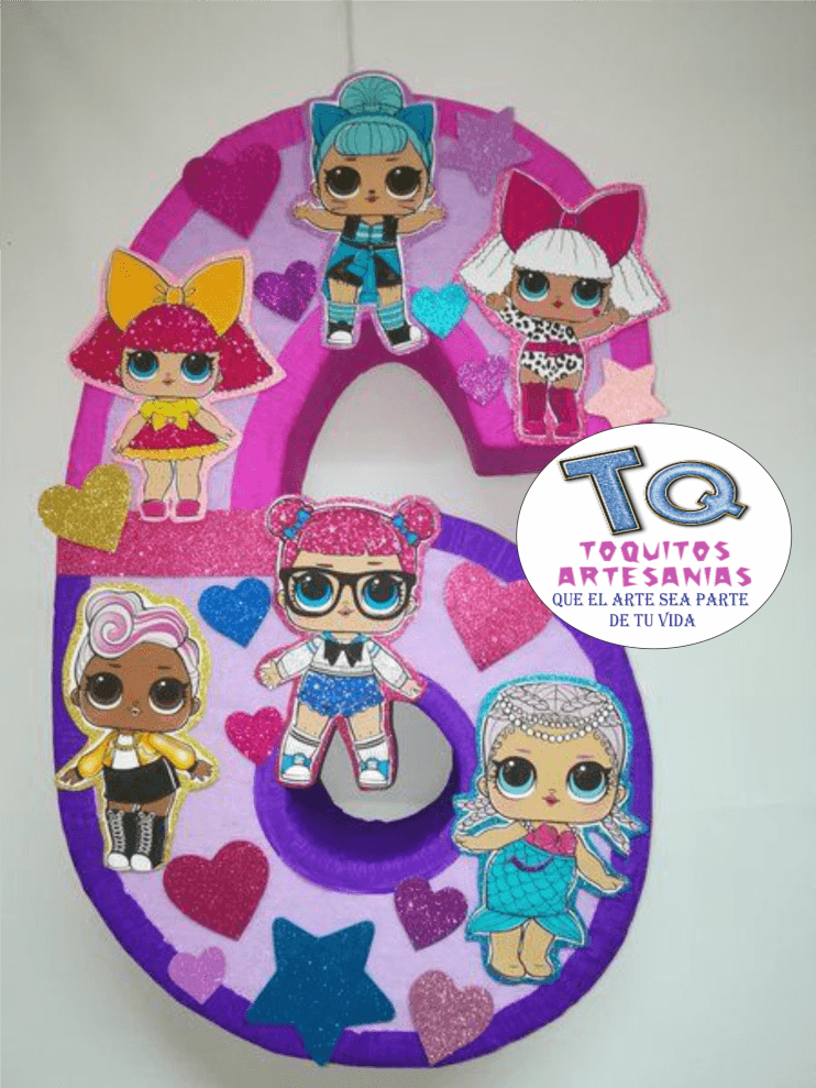 Piñatas Lol Surprise Numeros - Imagen 3