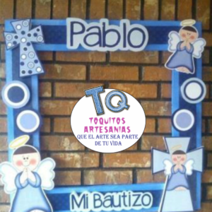 Marco Selfie Bautismo niño