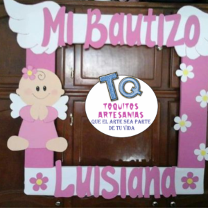 Marco Selfie Bautismo niña