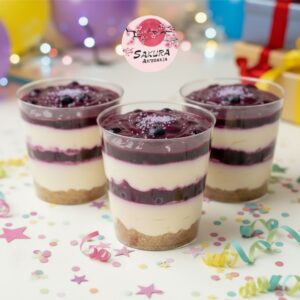 Shot Cheesecake arandanos