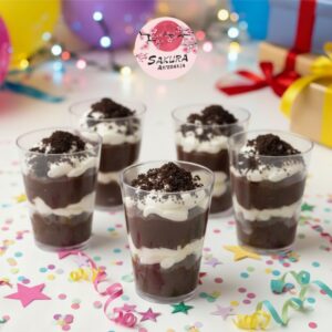 Shot mousse de chocolate y crema