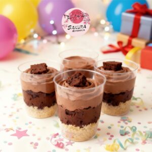 Shot mousse chocolate y browning