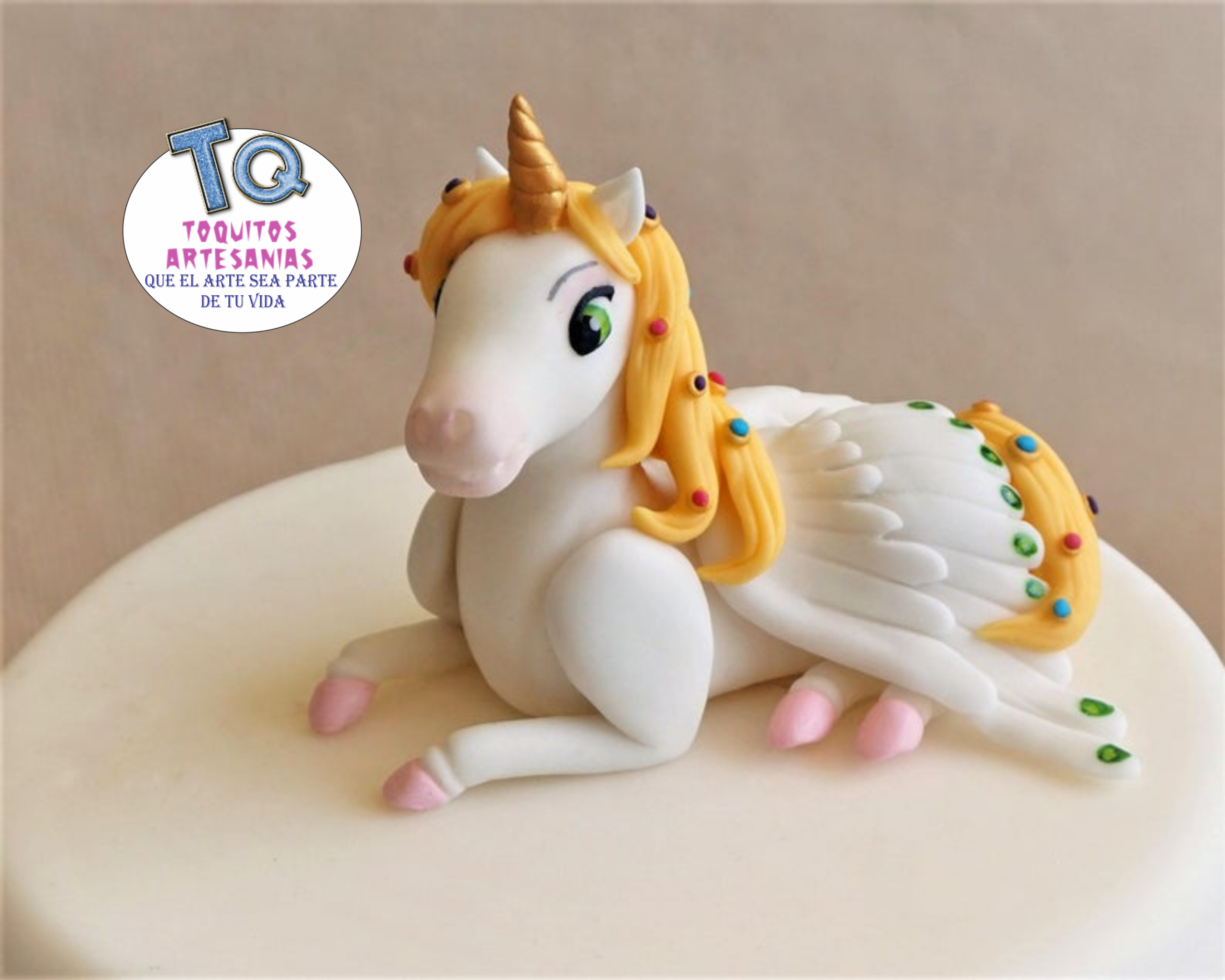 adorno unicornio para tortas