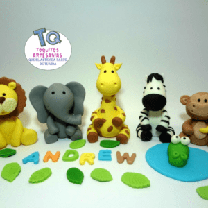 Safari set Animales Adorno Para Tortas cod AT032