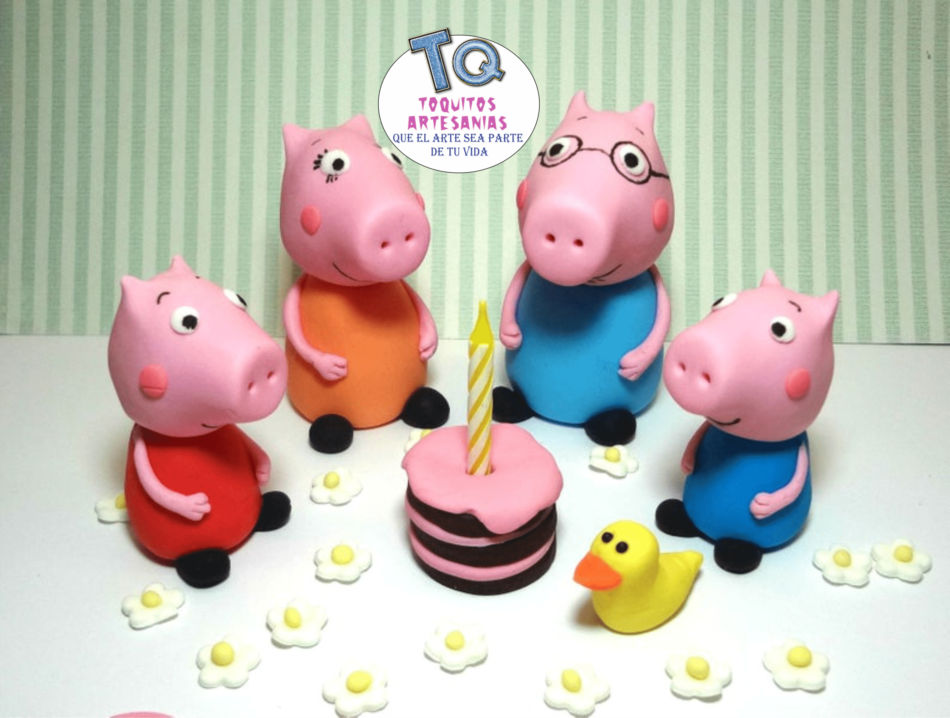 Peppa Pig Adorno Para Tortas cod AT031 - Imagen 3
