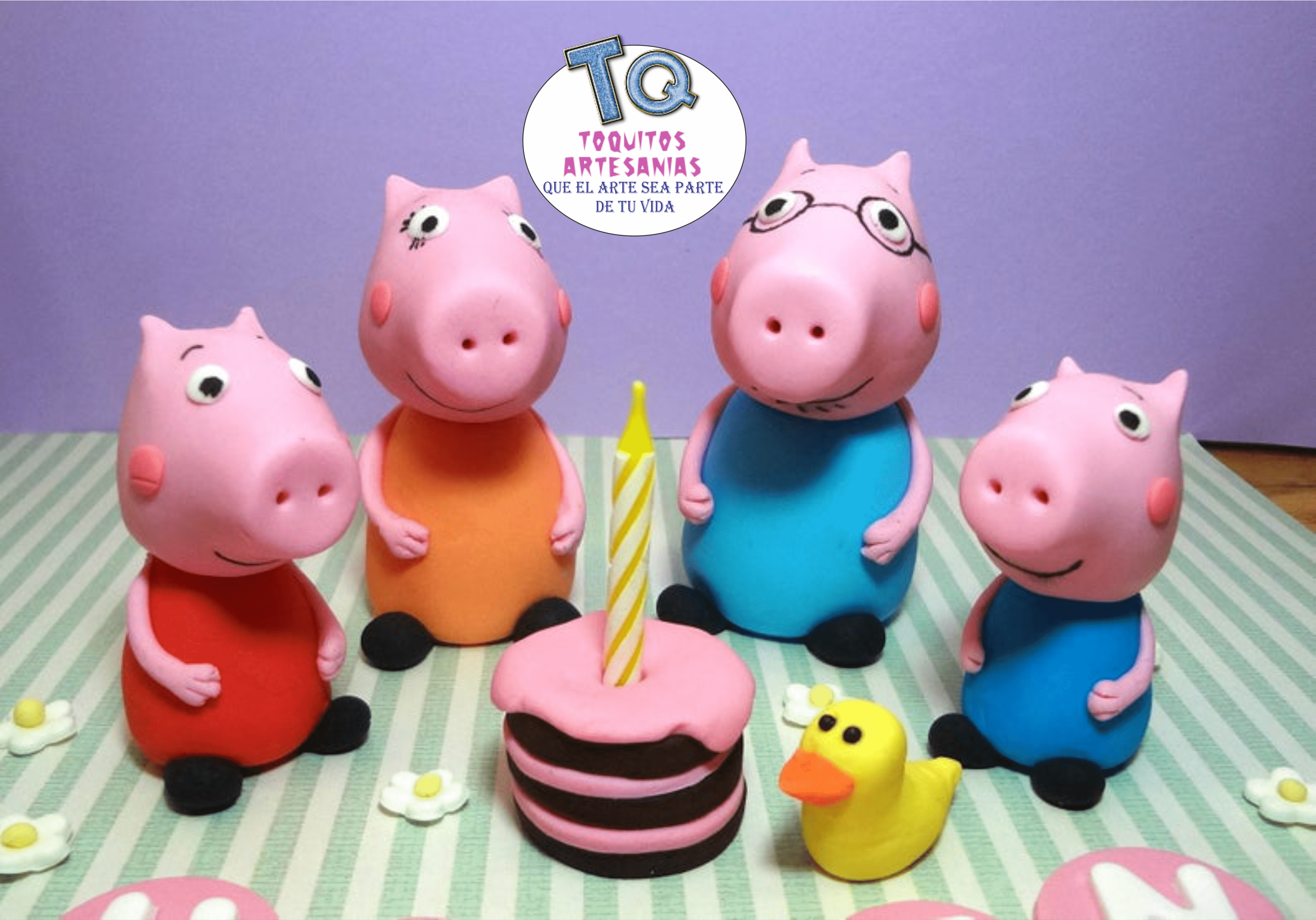 Peppa Pig Adorno Para Tortas cod AT031