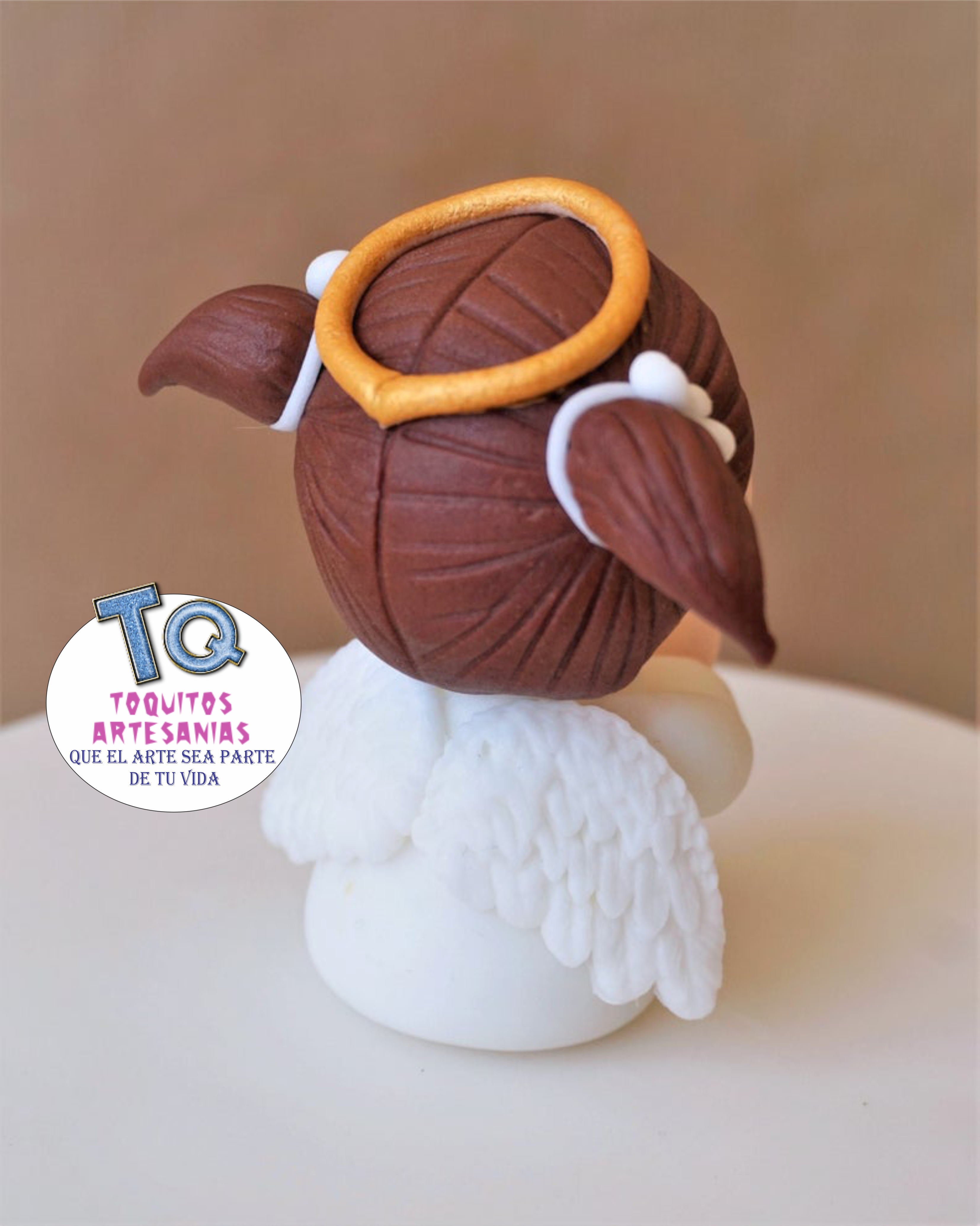 Ángel niña bautismo Adorno Para Tortas cod AT048 - Imagen 2