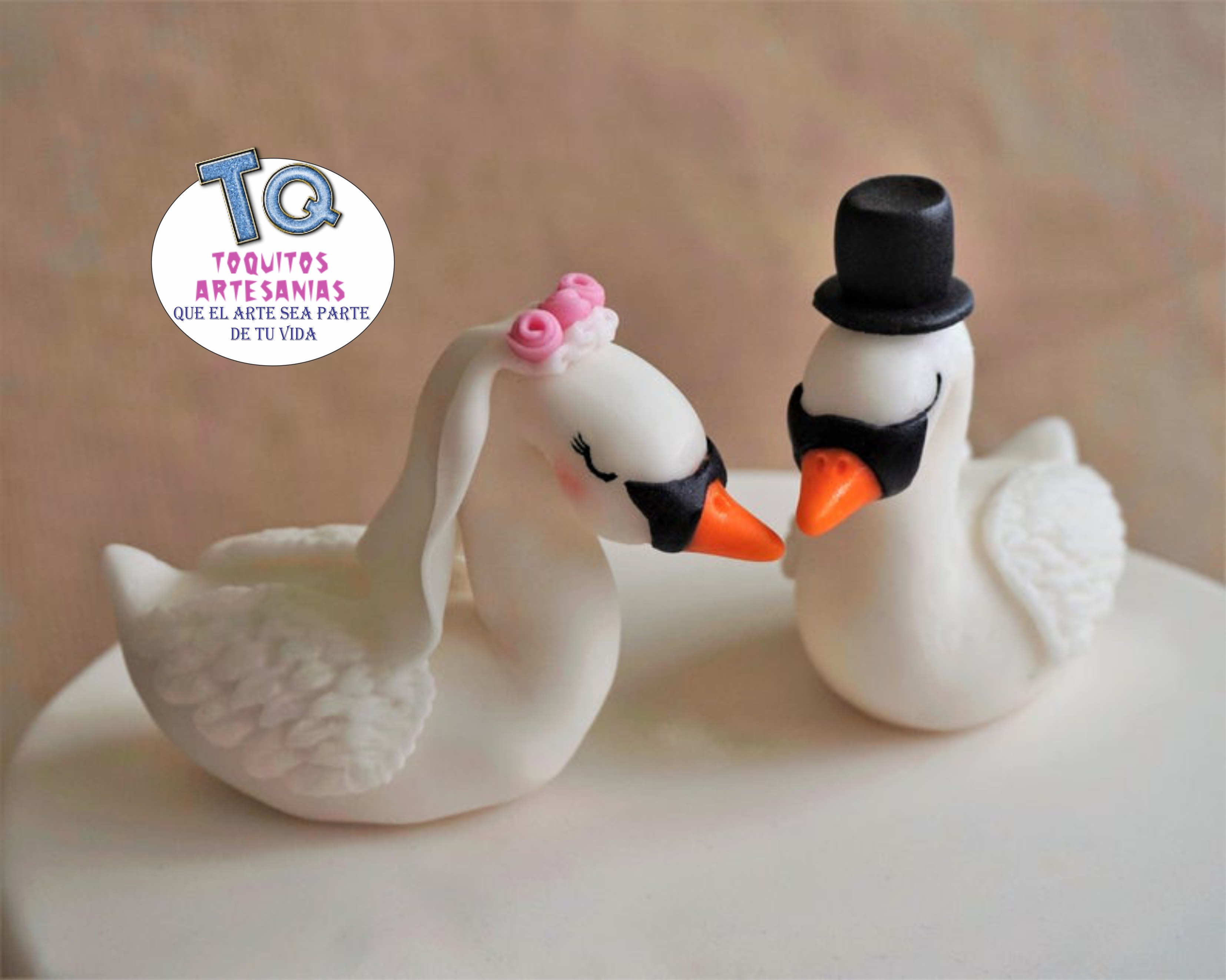 Cisne de boda Adorno Para Tortas cod AT050