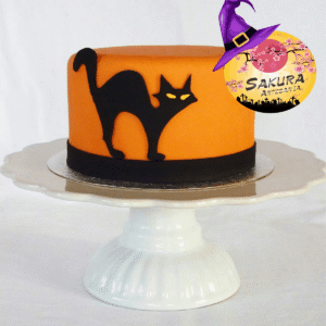 Torta Gato Negro Halloween