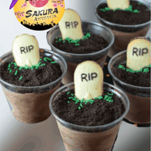 Postres Shot Halloween RIP