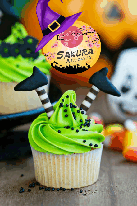 Cupcakes Bruja Halloween
