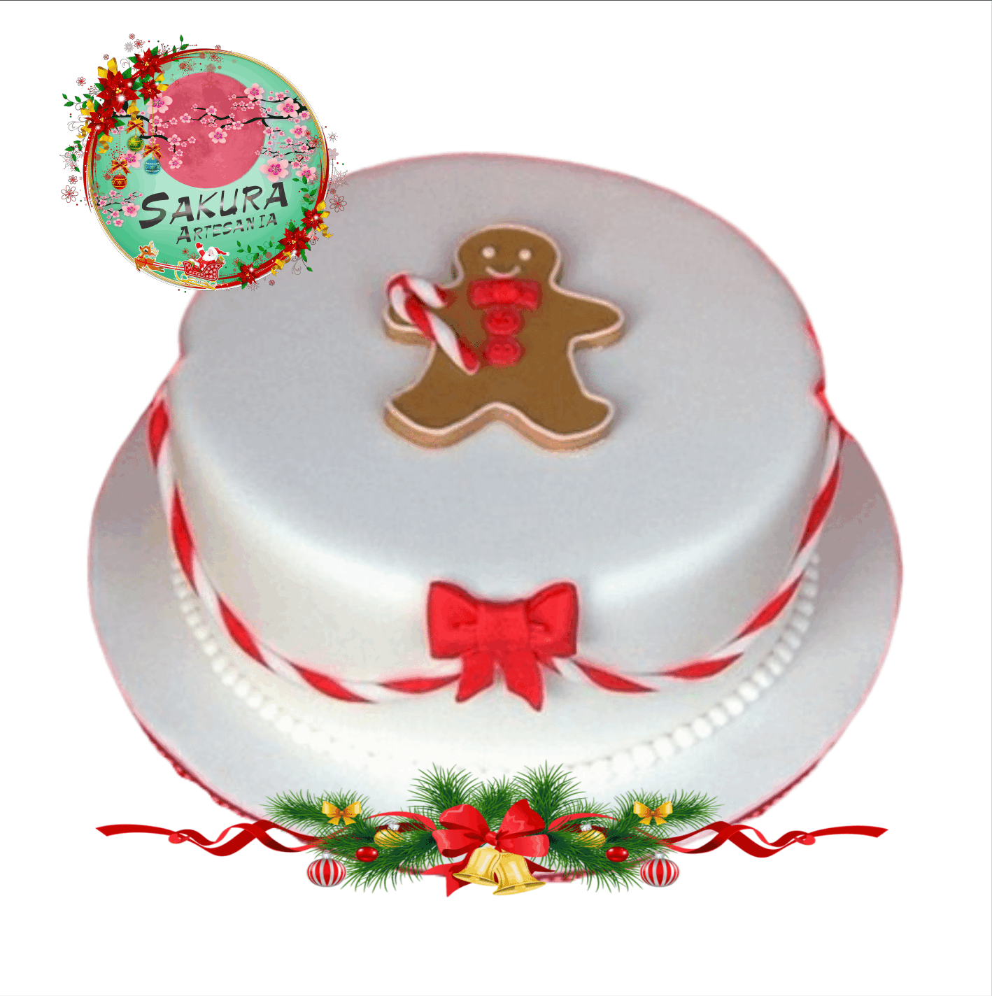 Torta Navideña Galleta de jengibre