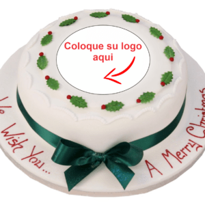 Torta navideña Empresarial personalizada