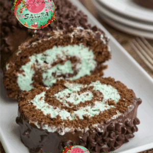 Pionono chocolate y crema de menta