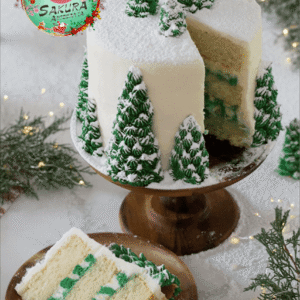 Torta Arboles Navideños nevados