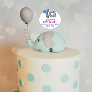 Elefante baby shower Adorno porcelana fría cod AT061