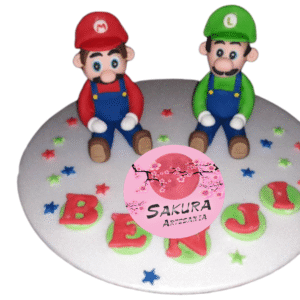 Mario bros+luigi Adorno porcelana fría cod AT066
