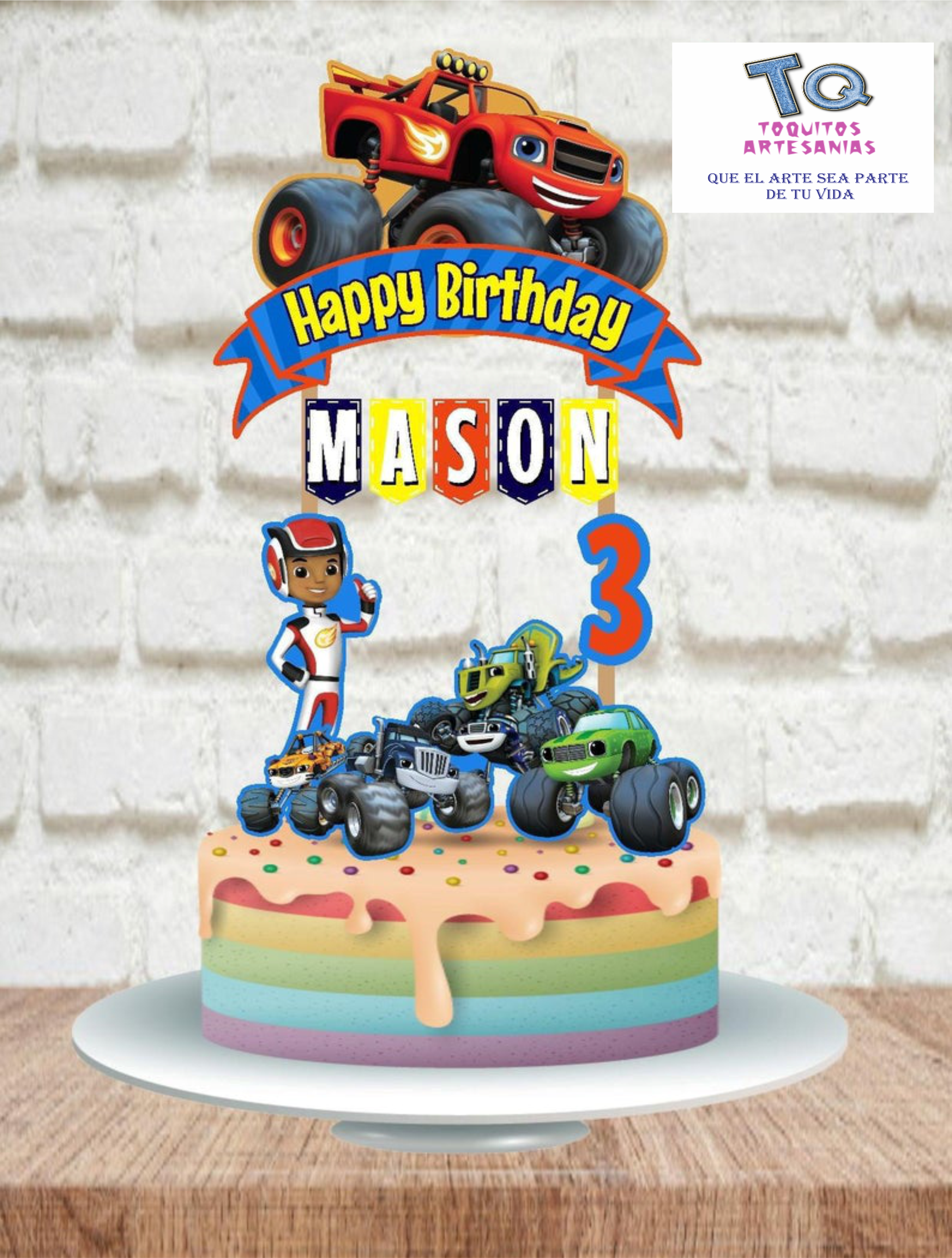 Blaze Monster Machines Cake Toppers cod AT082