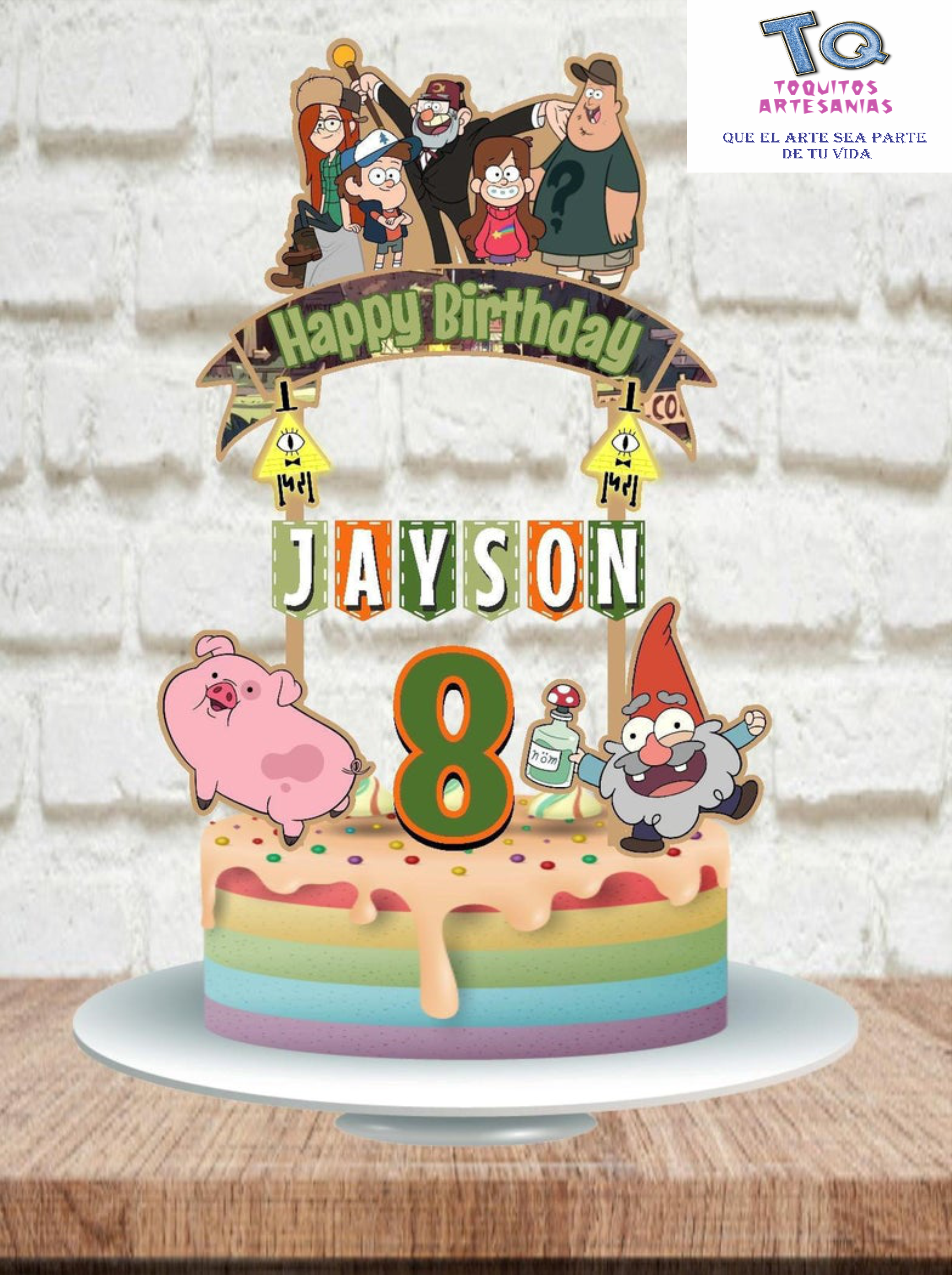 Gravity falls Cake Toppers cod AT092