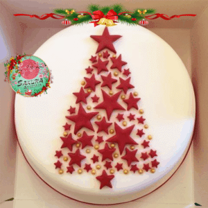 Torta navideña wilton árbol navidad