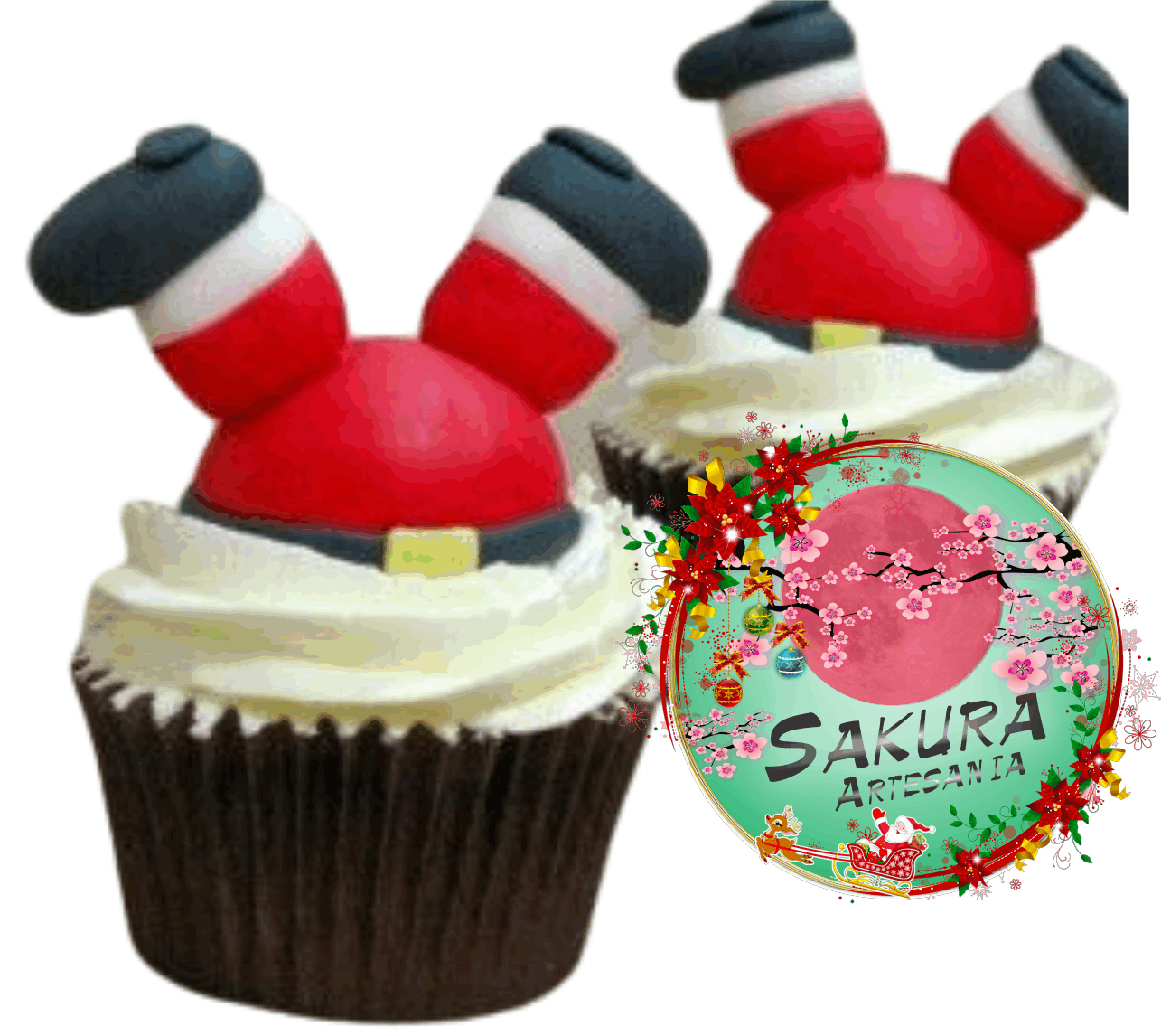 cupcake papa noel