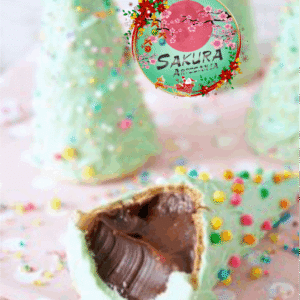 Barquillos de dulce leche navideños