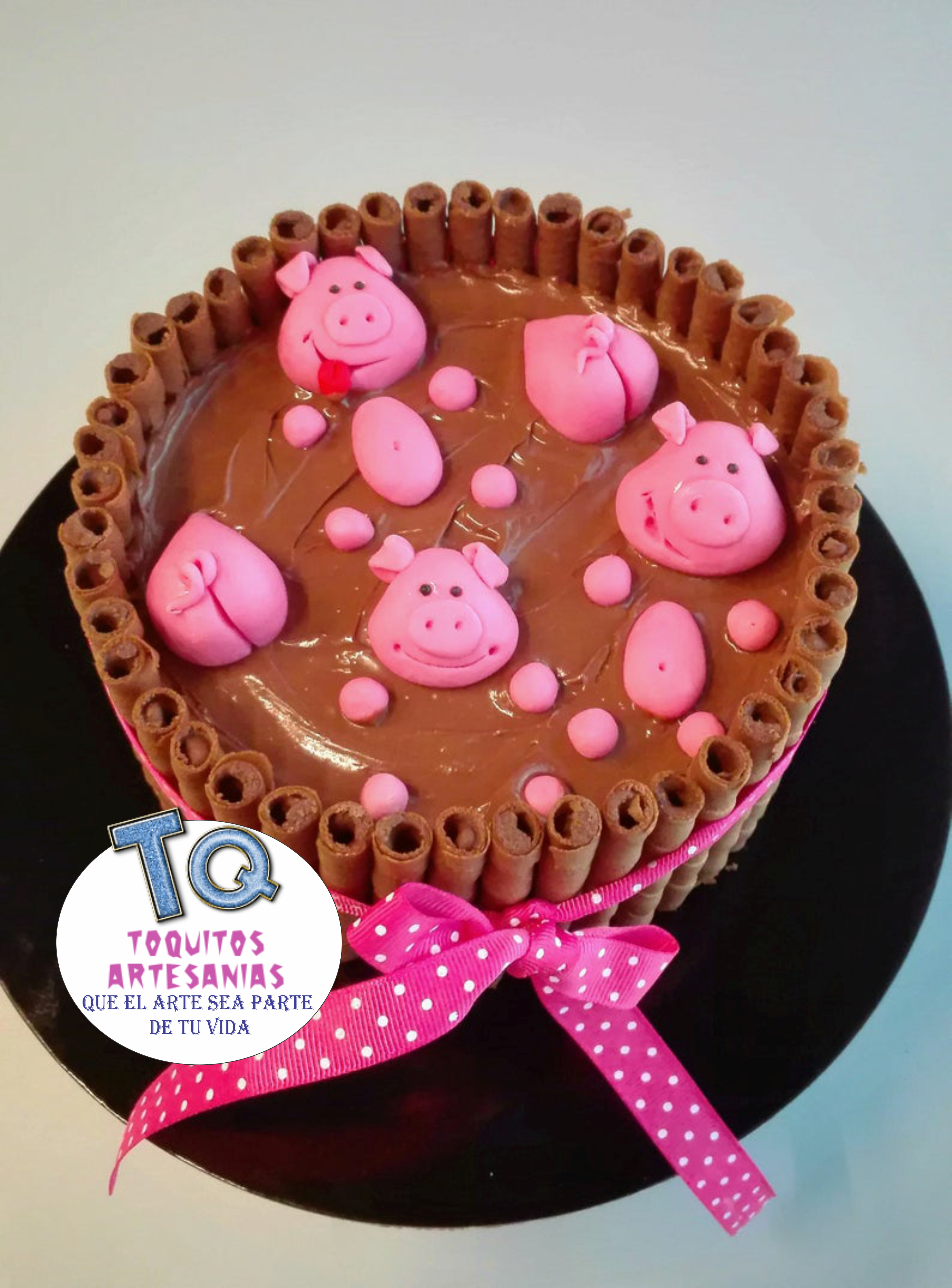 Cerditos kit Adorno porcelana fría cod AT068 - Imagen 2