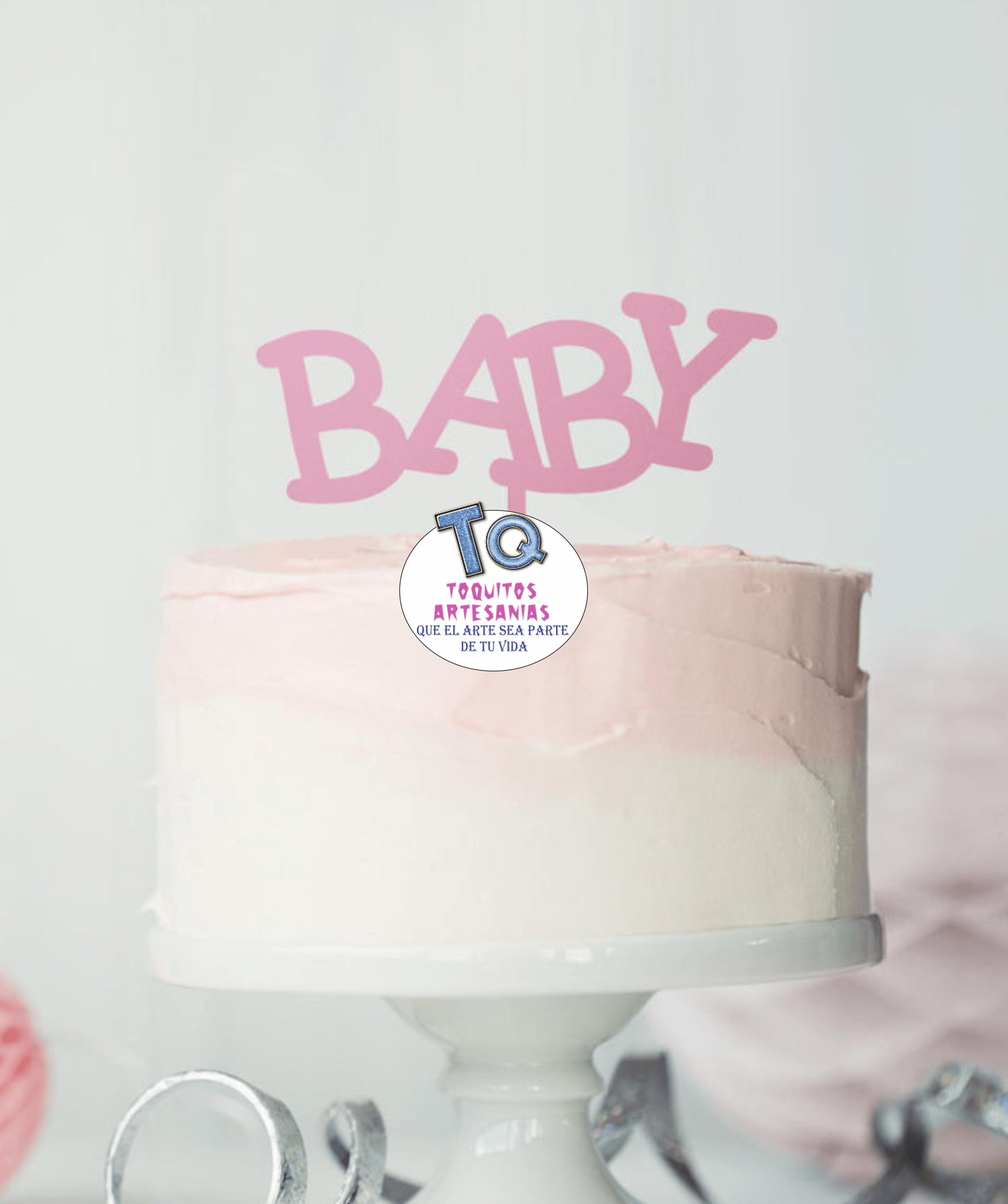 baby shower Cake Toppers cod AT073 - Imagen 2