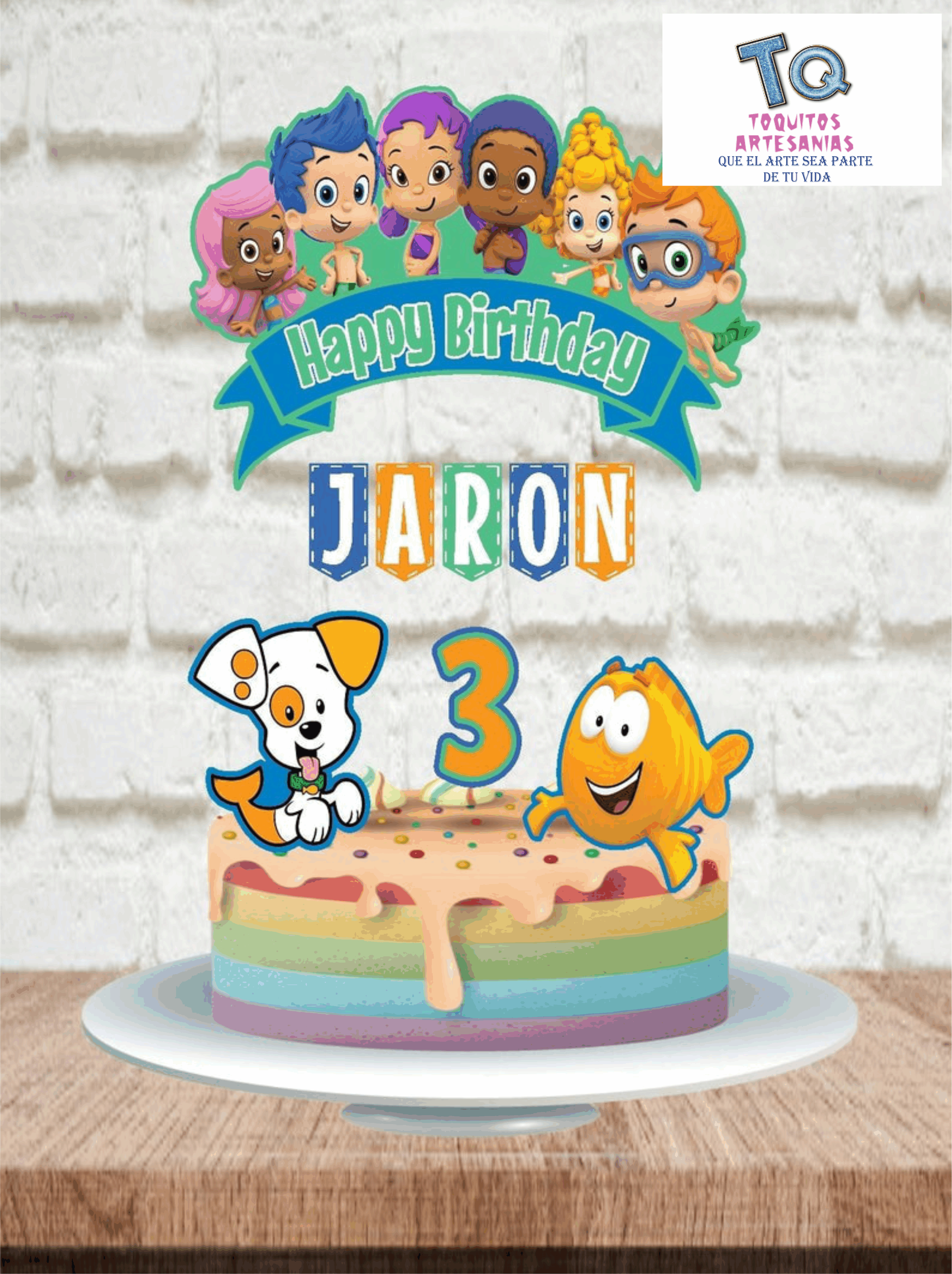 Bubble Guppies Cake Toppers cod AT096