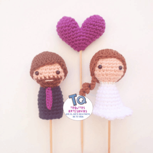 Cake Toppers Amigurumis Pareja cod AT123