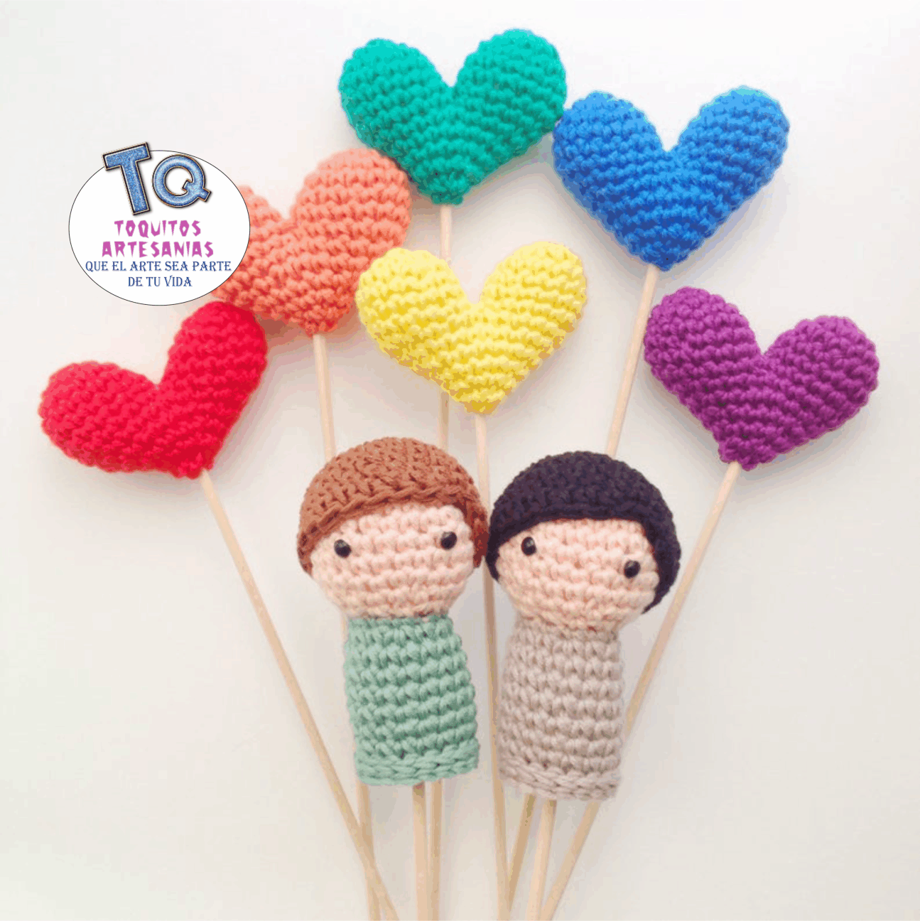 Cake Toppers Amigurumis Pareja Lgbt cod AT134