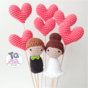 Cake Toppers Amigurumis Pareja cod AT140