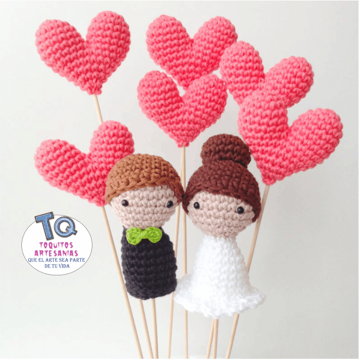 Cake Toppers Amigurumis Pareja cod AT140