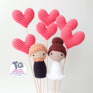 Cake Toppers Amigurumis Pareja cod AT141