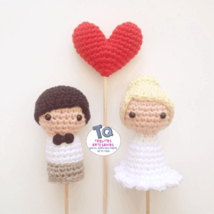Cake Toppers Amigurumis Pareja  cod AT130