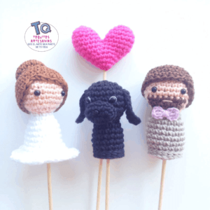 Cake Toppers Amigurumis Pareja  cod AT131