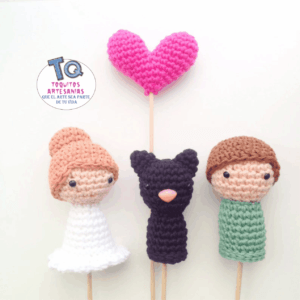 Cake Toppers Amigurumis Pareja  cod AT133